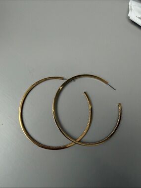 Gold Hoop Earrings - Classic Large Gold Hoops